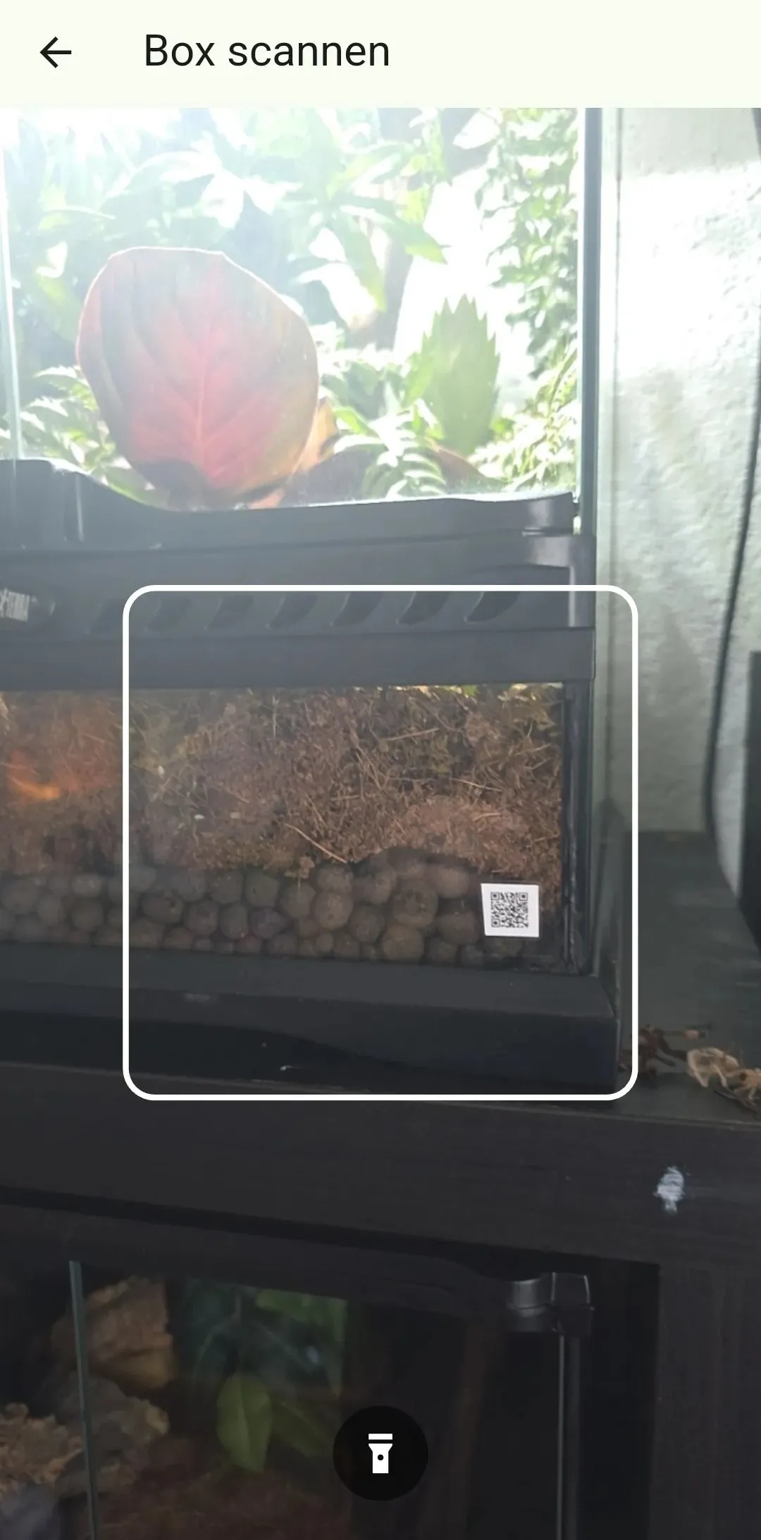 QR-Scanner in TerraManager